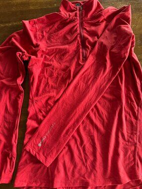 Noble Equestrian Riding Top XS Red Athletic Equestrian Shirt